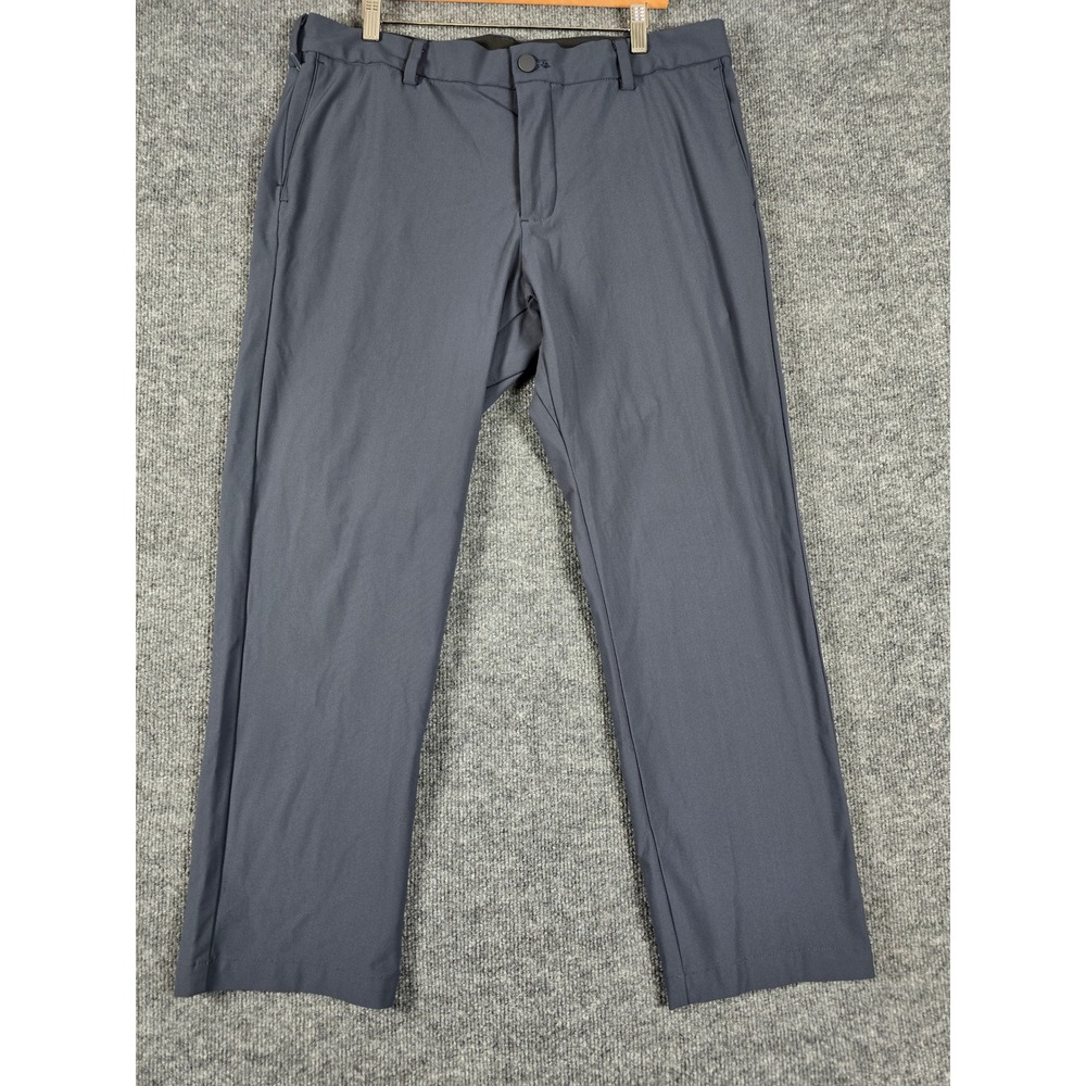 Dockers Go Mens Charcoal Grey Performance Stretch Flat Front Pants Sz 36x29